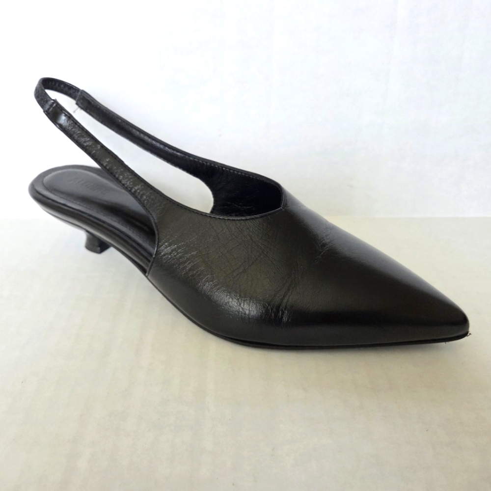 ALOHAS Eros Black Leather pumps